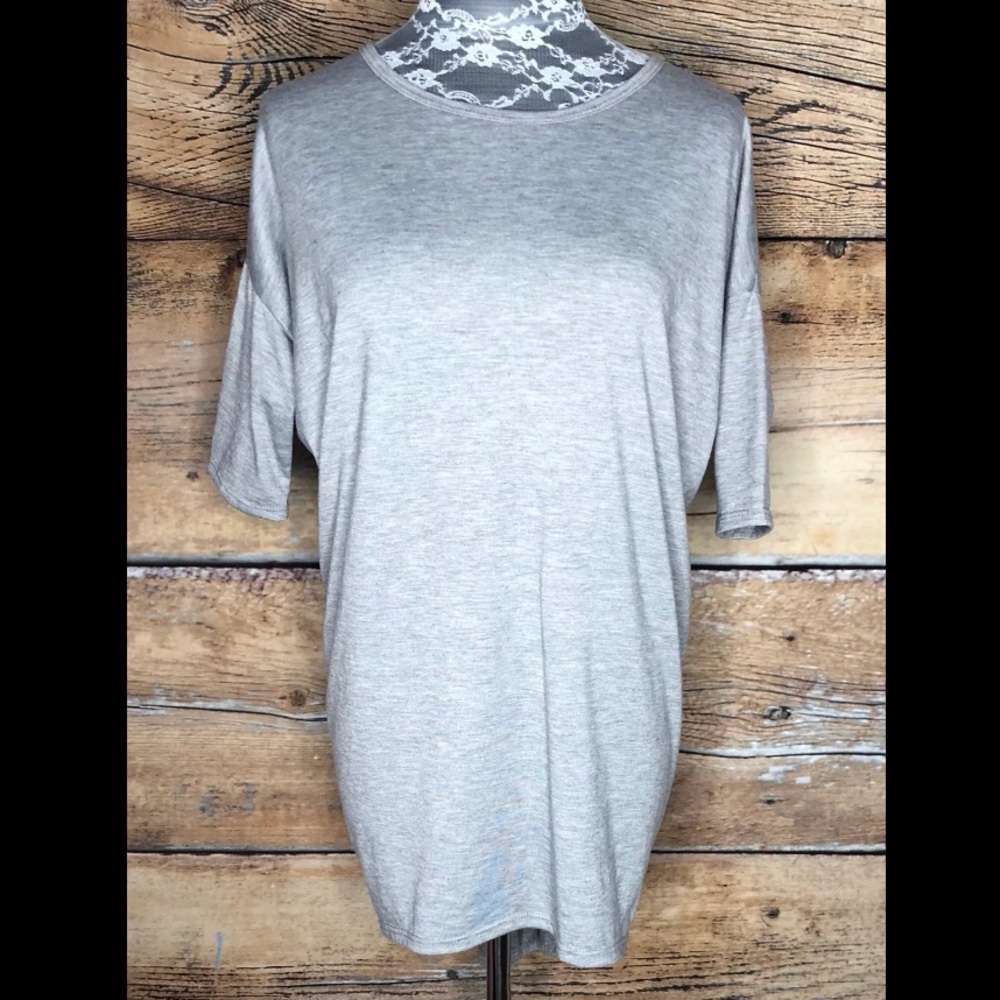 LuLaRoe Irma Heather Gray Solid